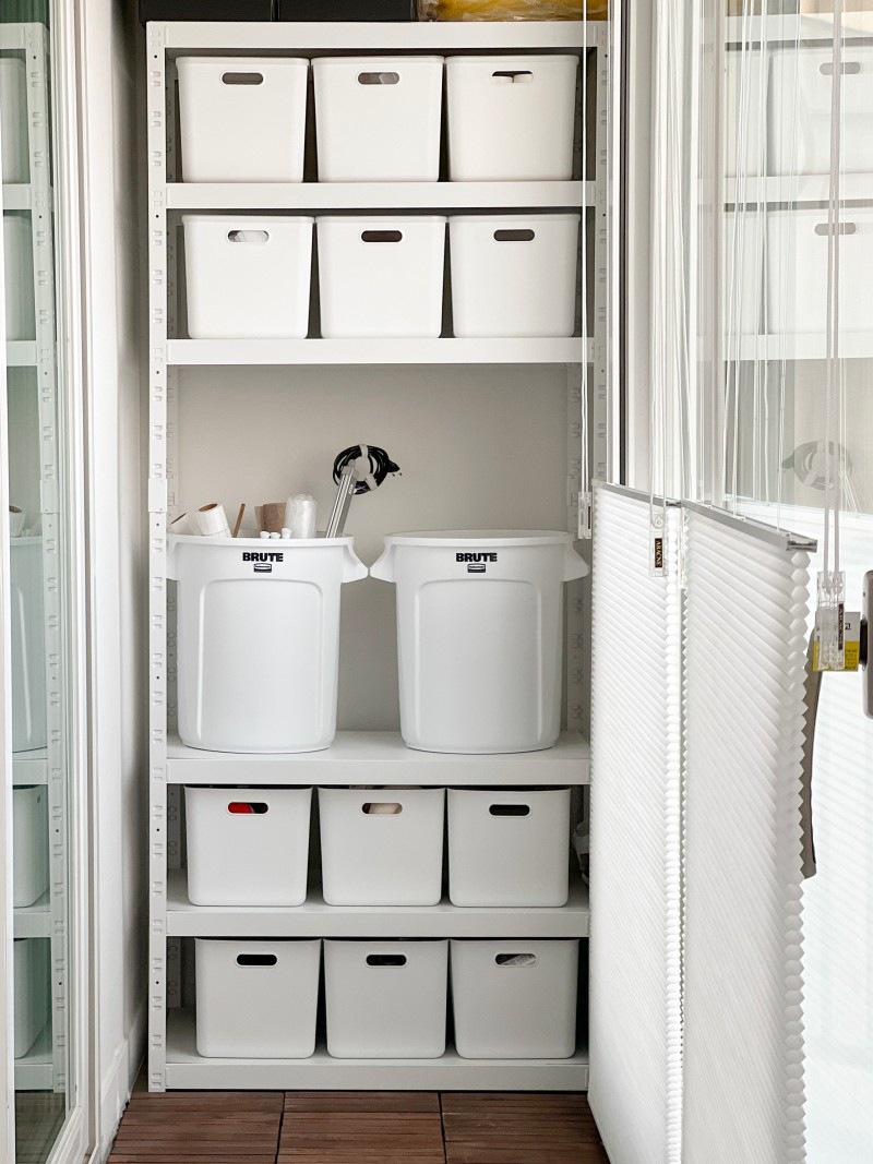 [먹감 네이처하임] 베란다 세탁용품 정리대~