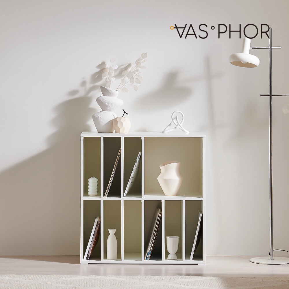 VASPHOR MUTTE ブックシェルフ 40cm［3色］ ブラック ホワイト 加工
