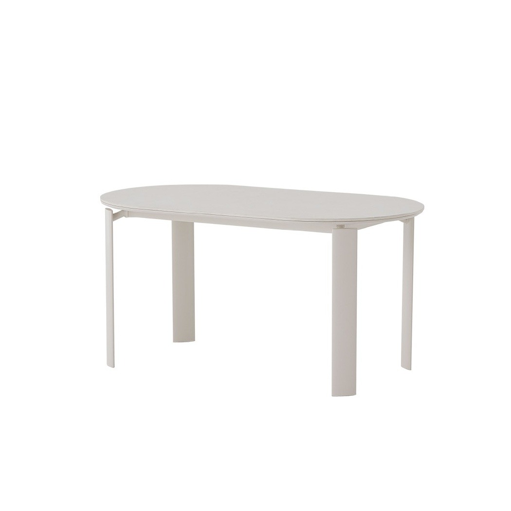 한샘 라모 스틸 세라믹 타원형식탁 1500