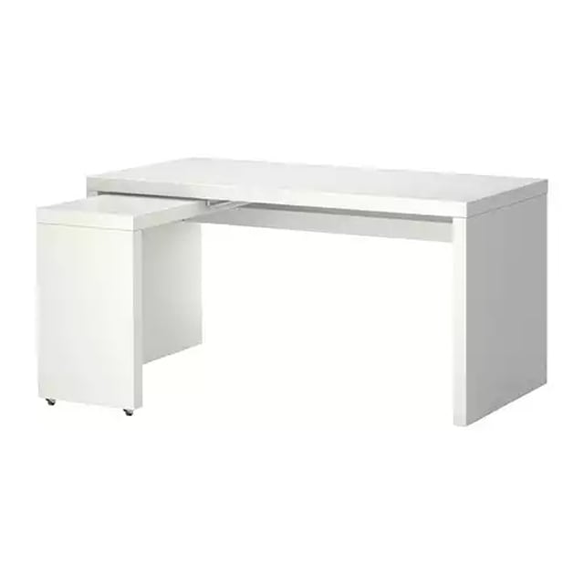 IKEA MALM マルム デスク 引き出し式パネル付 | デスク | Ohouse