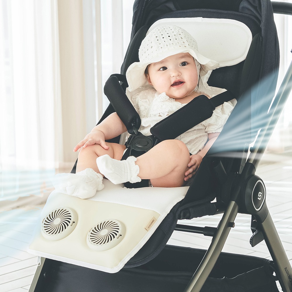 꿈비 듀얼팬 아이스 쿨시트 유모차 라이너