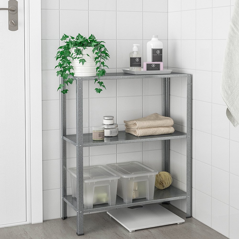 IKEA イケア シェルフユニット 室内 屋外用 亜鉛メッキ