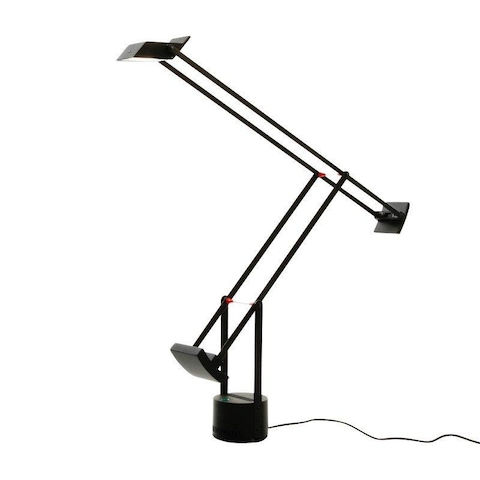 Artemide 티지오 T 테이블 램프, Trettiotre Led Table Lamp Black