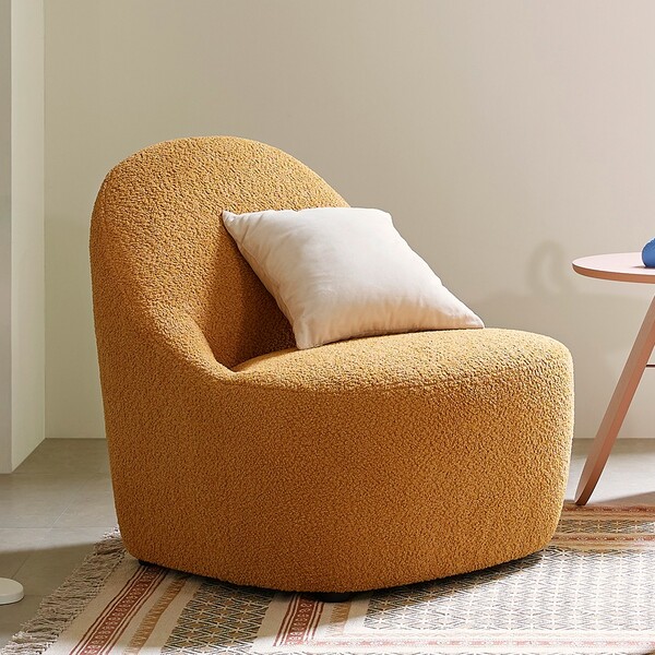 스톤 1인 암체어 부클 패브릭 소파