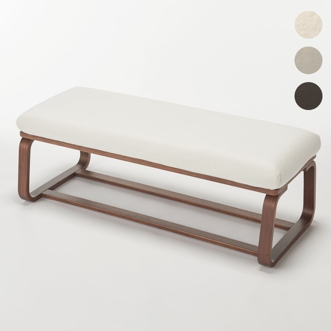 無印良品 リビングでもダイニングでもつかえるベンチ・1