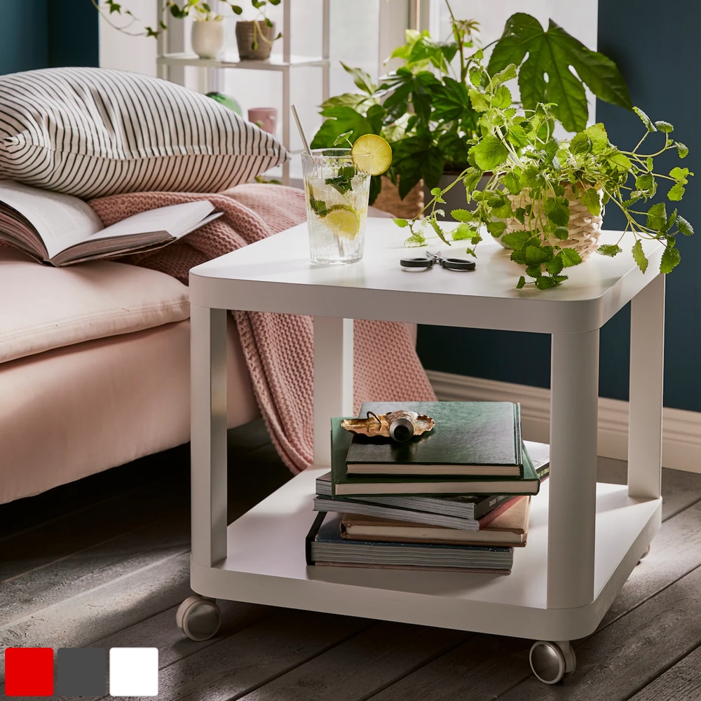 IKEA TINGBY ティングビー ソファサイドテーブル キャスター付き