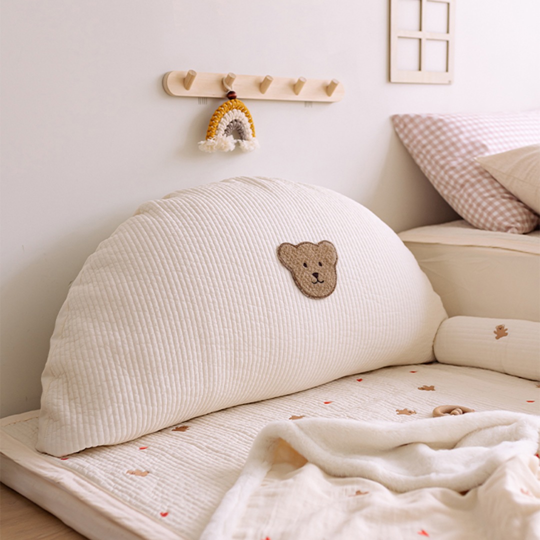 순수 아기 반달 등쿠션 헤드쿠션 6colors