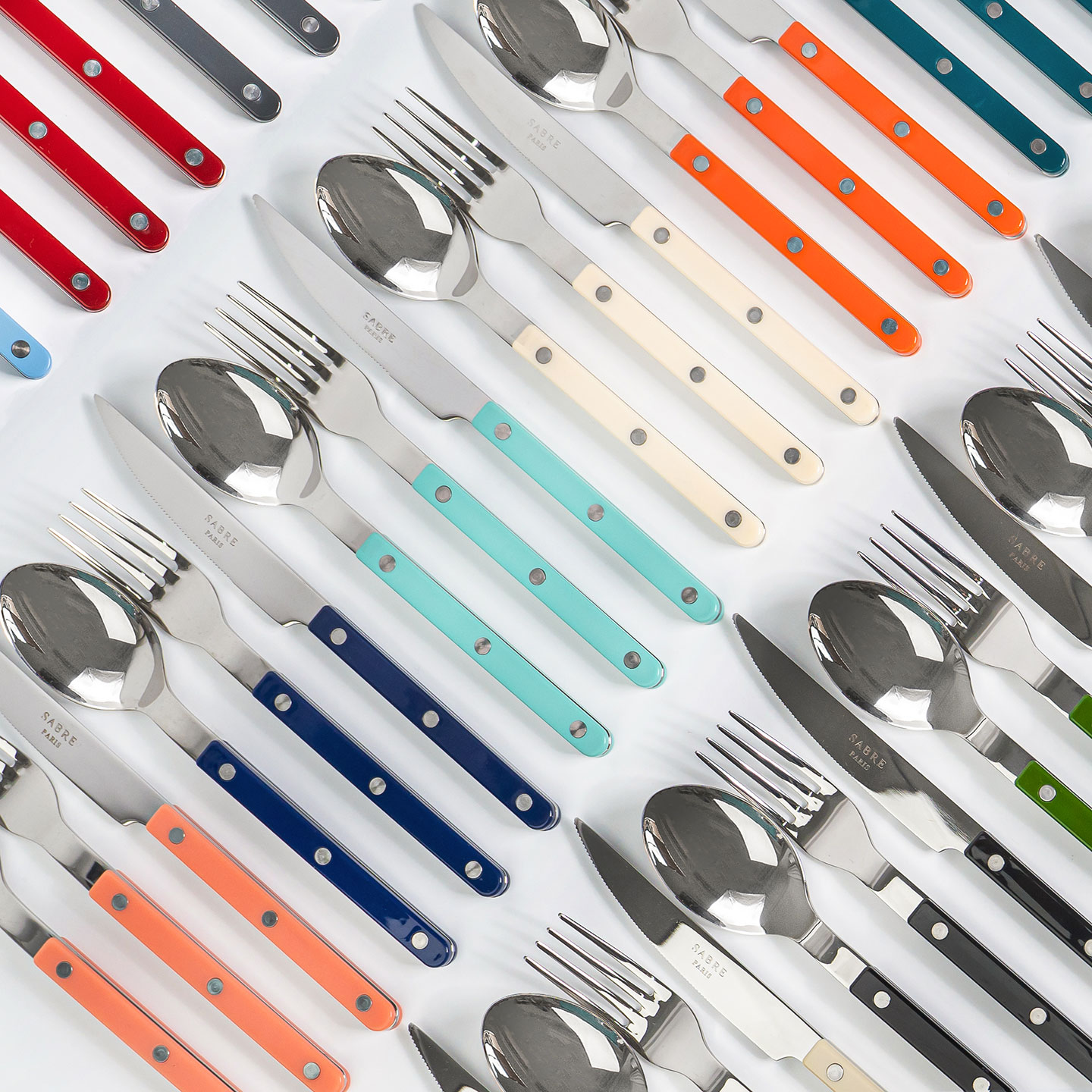 공식 프랑스 커트러리 비스트로 디너 세트 3P (13colors)