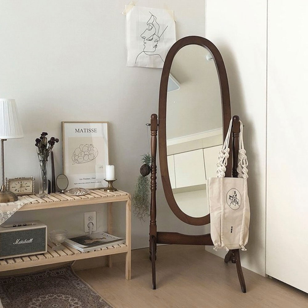 新生活❣️全身鏡　モールディングデザイン　ナチュラルウッド 新生活❣️全身鏡 モールディングデザイン ナチュラルウッド