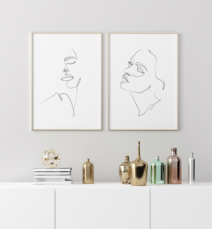 그림·사진 > 미니멀 드로잉 포스터 캔버스 액자 _ 환희 | 오늘의집 쇼핑 미니멀 드로잉 포스터 캔버스 액자 _ 환희