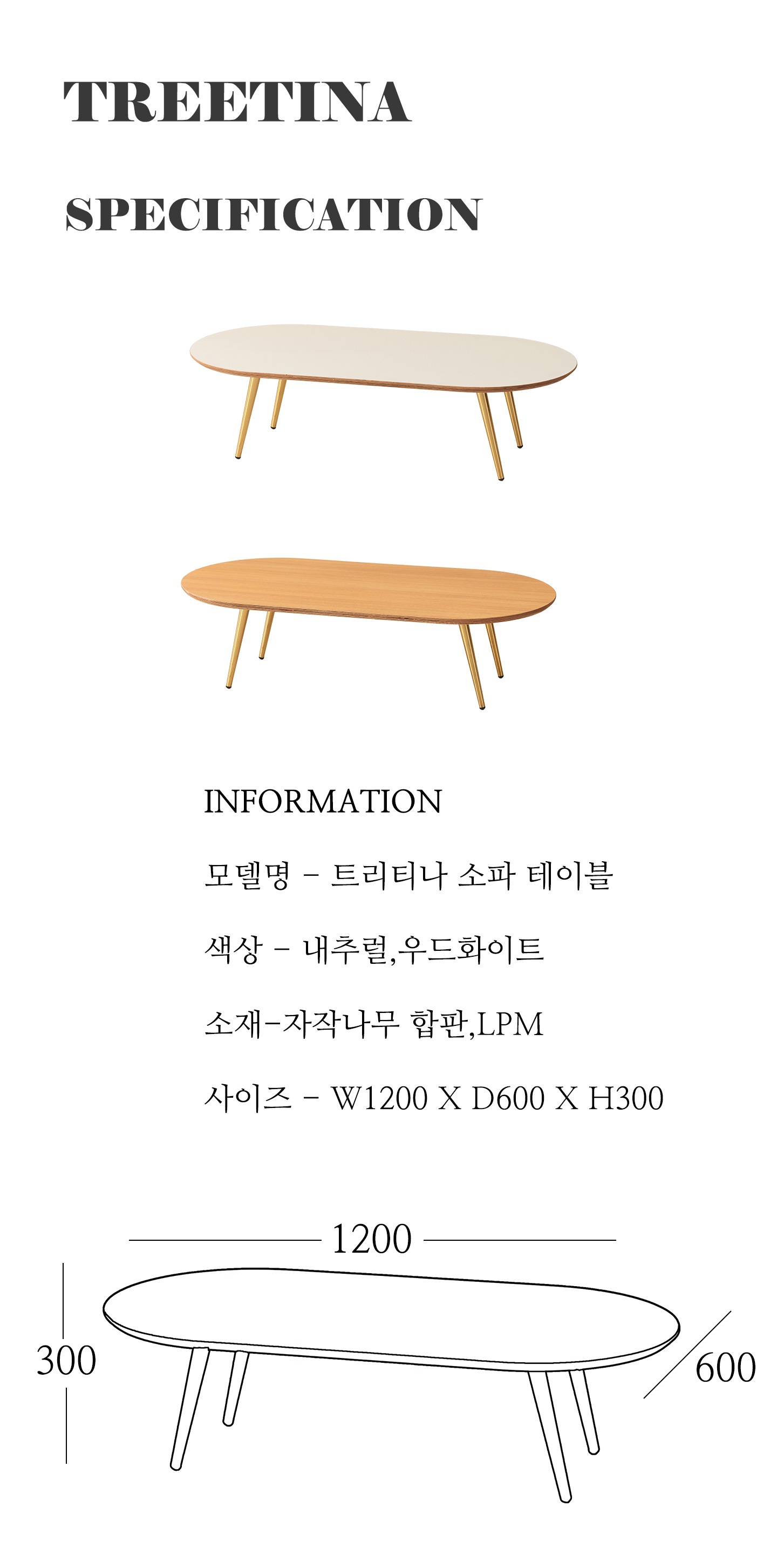 거실·소파테이블 > 트리티나 자작원목 거실 소파 1200 테이블 (2color) | 오늘의집 쇼핑 트리티나 자작원목 거실 소파 1200 테이블 (2color)