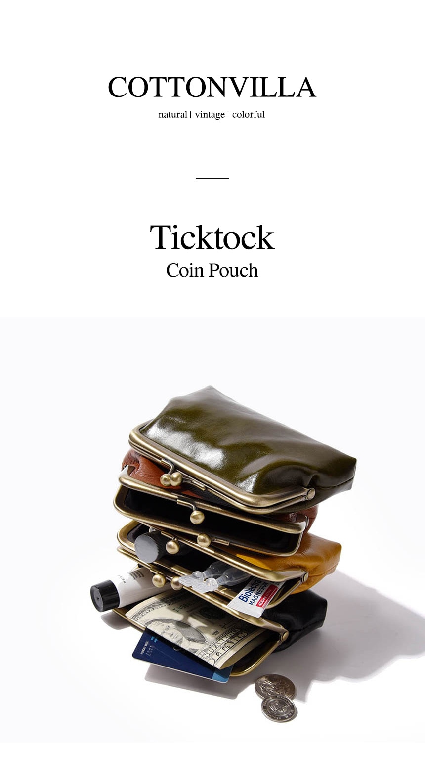 기타디자인용품 > 소가죽 미니 똑딱이 동전 지갑 코인 파우치 7colors | 오늘의집 쇼핑