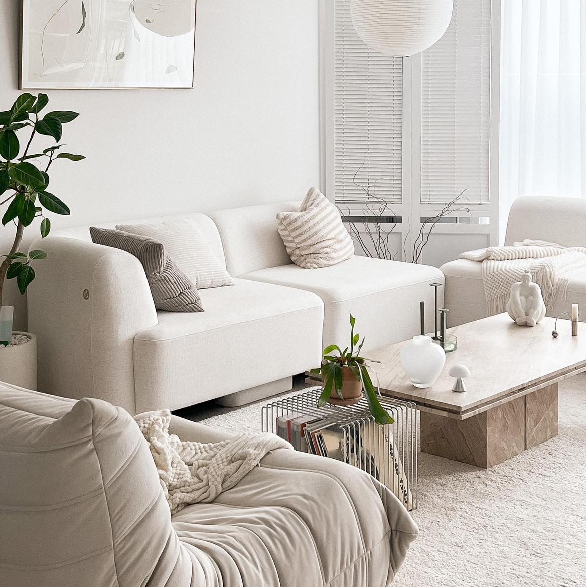 MARKET B NISKO ローソファ ホワイト ファブリック 奥行き 110cm 高さ