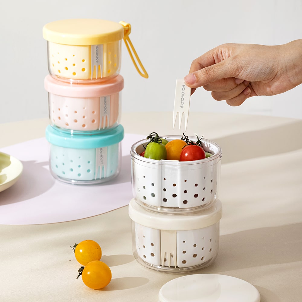 홀로홀로 후르츠팟 400ml+400ml 2종set (4color)
