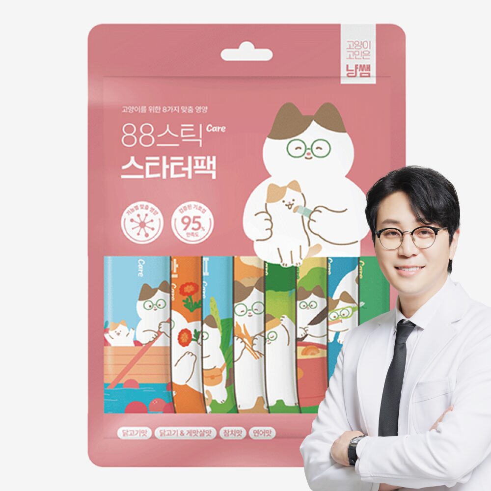 나응식 수의사 추천 슈퍼푸드 고양이츄르 간식 88스틱 8종 스타터팩 10gx8개입