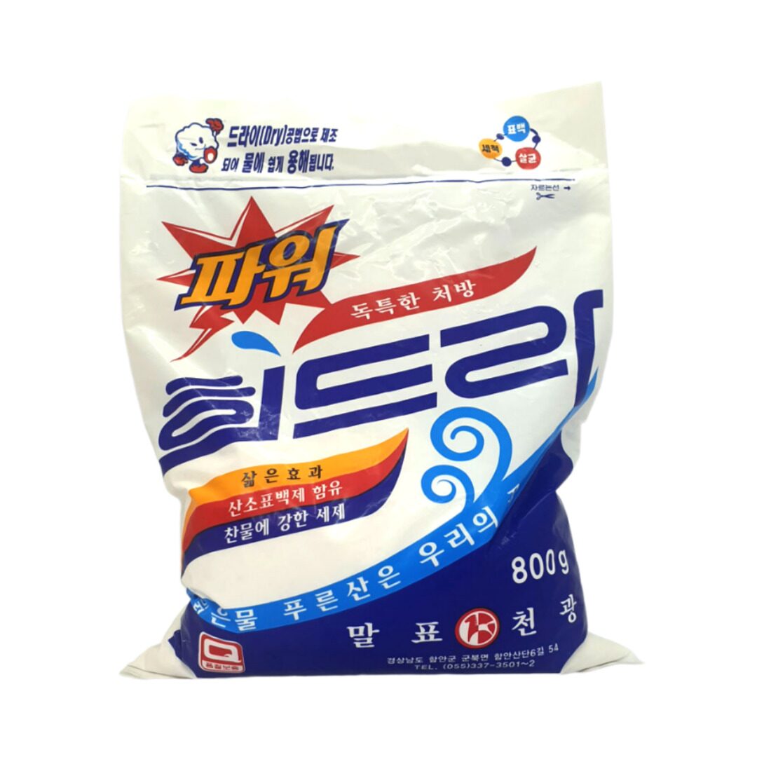 희드라 800g 산소표백제 찬물에 강한 세제 적은 거품 가루세제