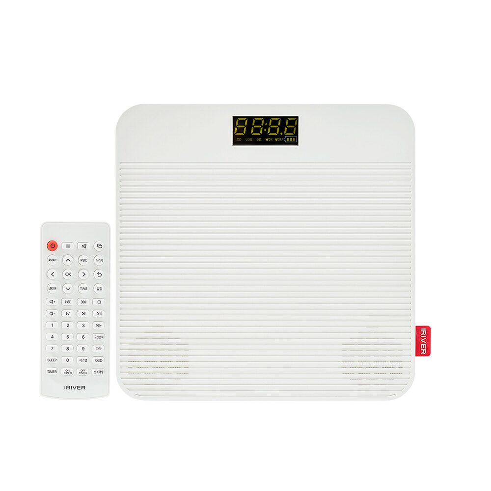 무선 CD DVD플레이어 IAW-300D 블루투스인아웃 커버포함 배터리내장 화이트인테리어