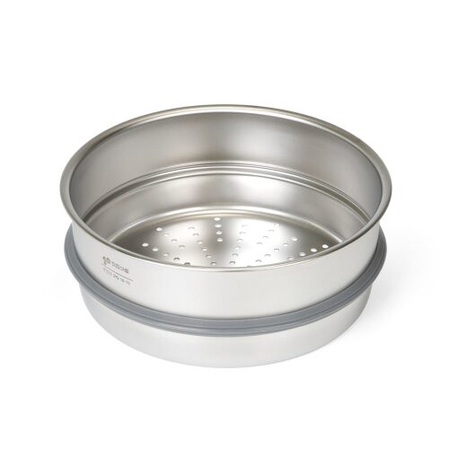 키친아트 스텐304 무연마제 냄비 찜기 찜솥 스티머 24cm