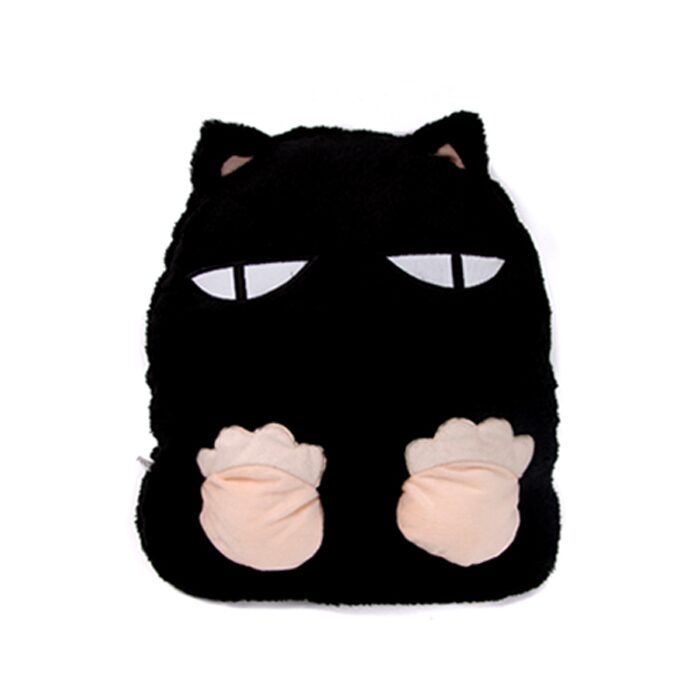 블랙캣 고양이 USB 온열 발난로 풋워머 발난로쿠션 온열슬리퍼 사무실 거실 실내화 발방석
