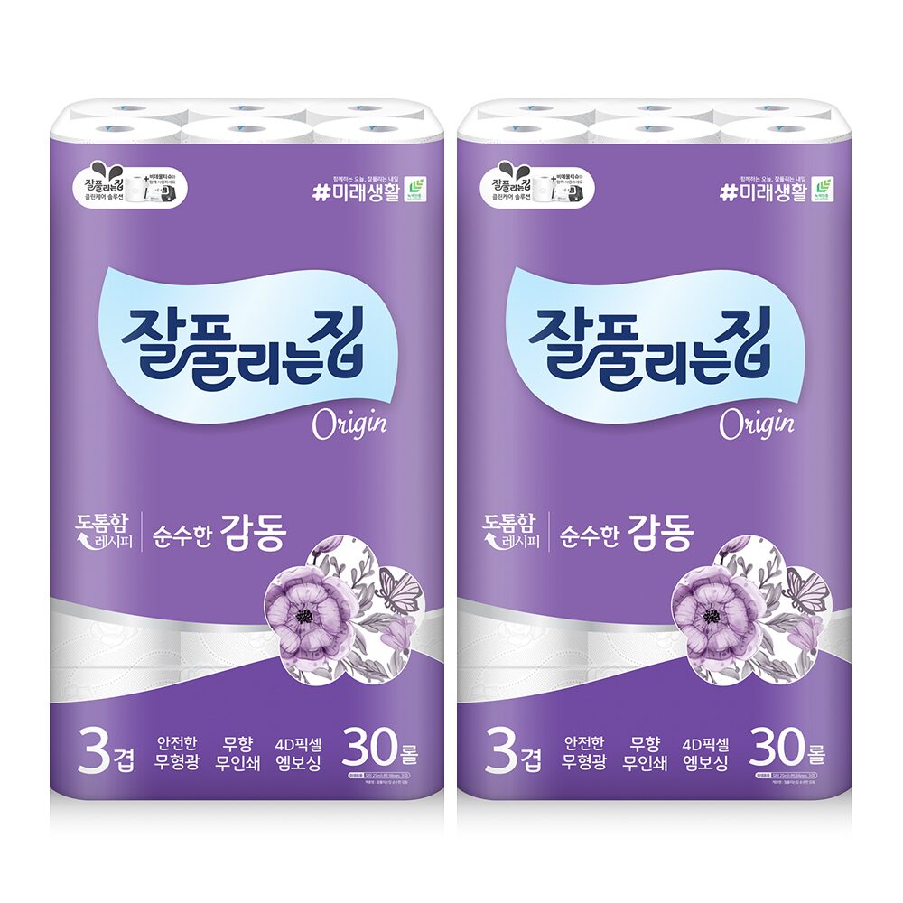 순수한감동 화장지 25M x 30롤 x 2팩