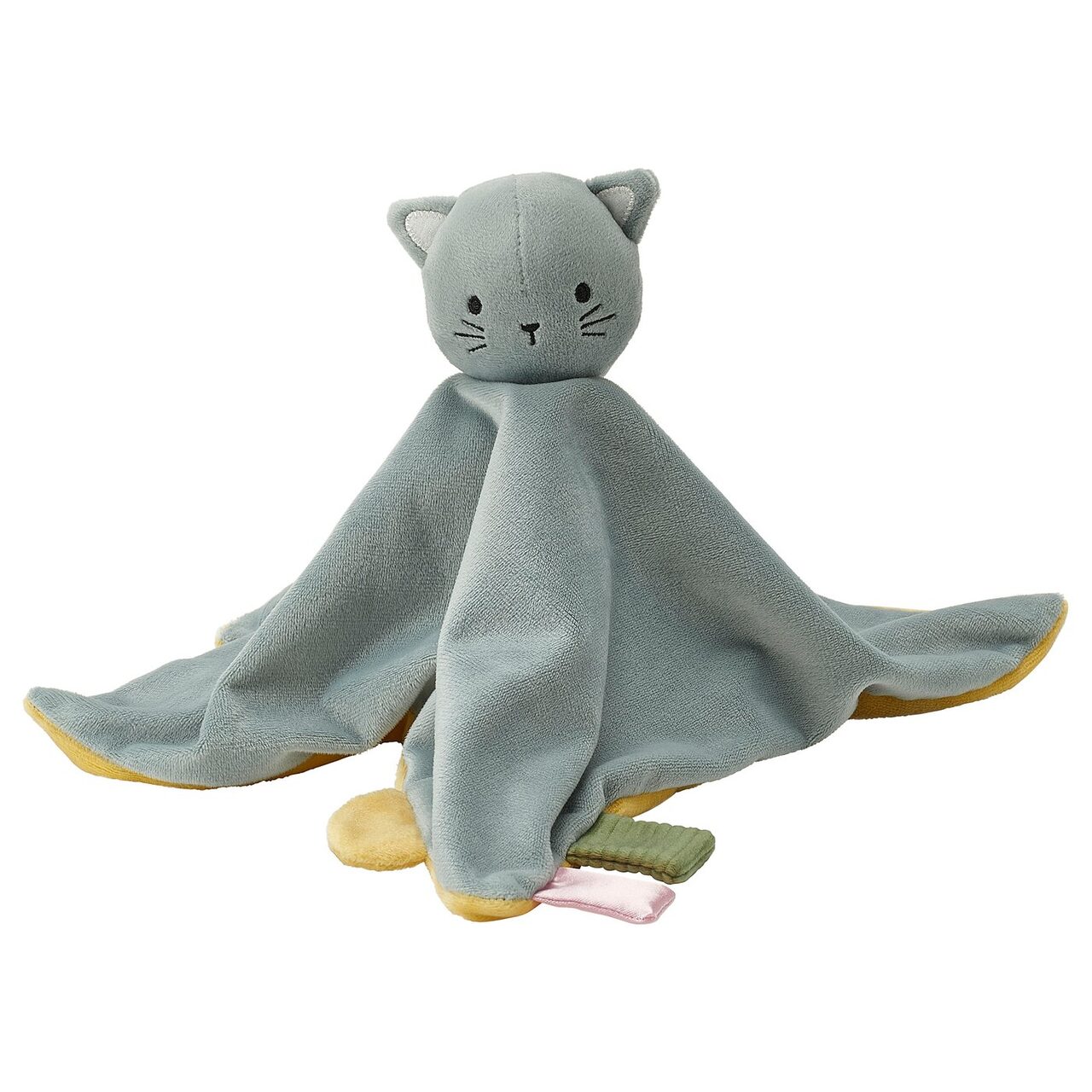 굴드베바레 인형담요 블루 옐로/고양이
