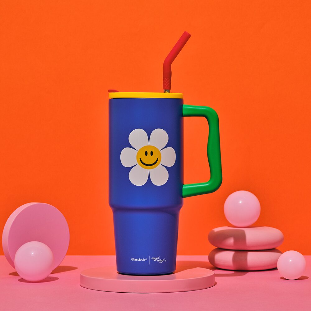 글라스락 위글위글 키치 텀블러 900mL (스마일위러브)