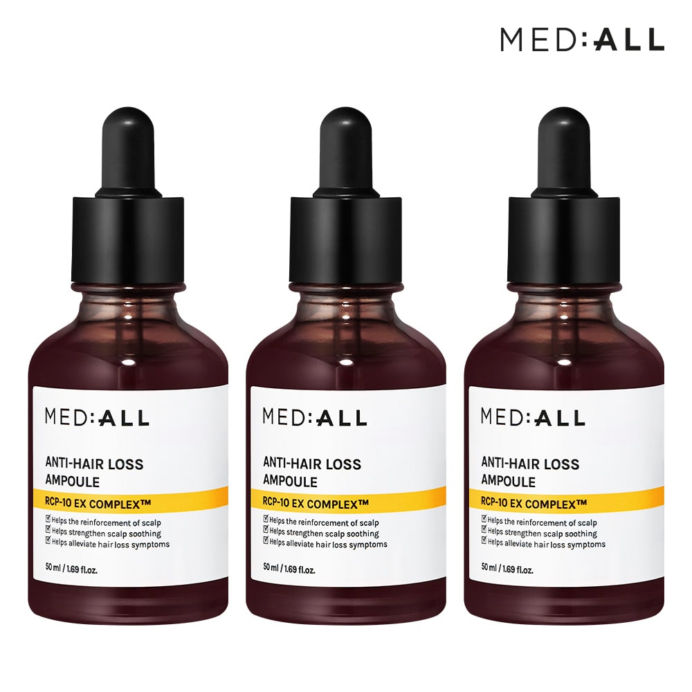 안티헤어로스 탈모케어 두피진정 비듬완화 두피 앰플 50ml 3개