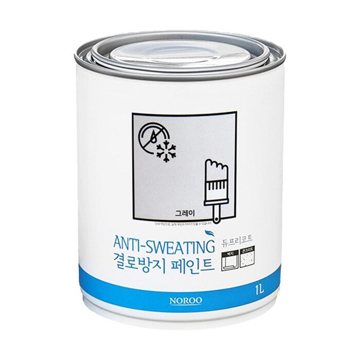 노루표 곰팡이방지 결로방지 페인트 베란다 벽지용 탄성코트 셀프벽지페인트 1L