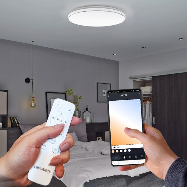 오스람 레드밴스 LED 원형 방등 60W 리모컨 WIFI 색변환 밝기조절 G3