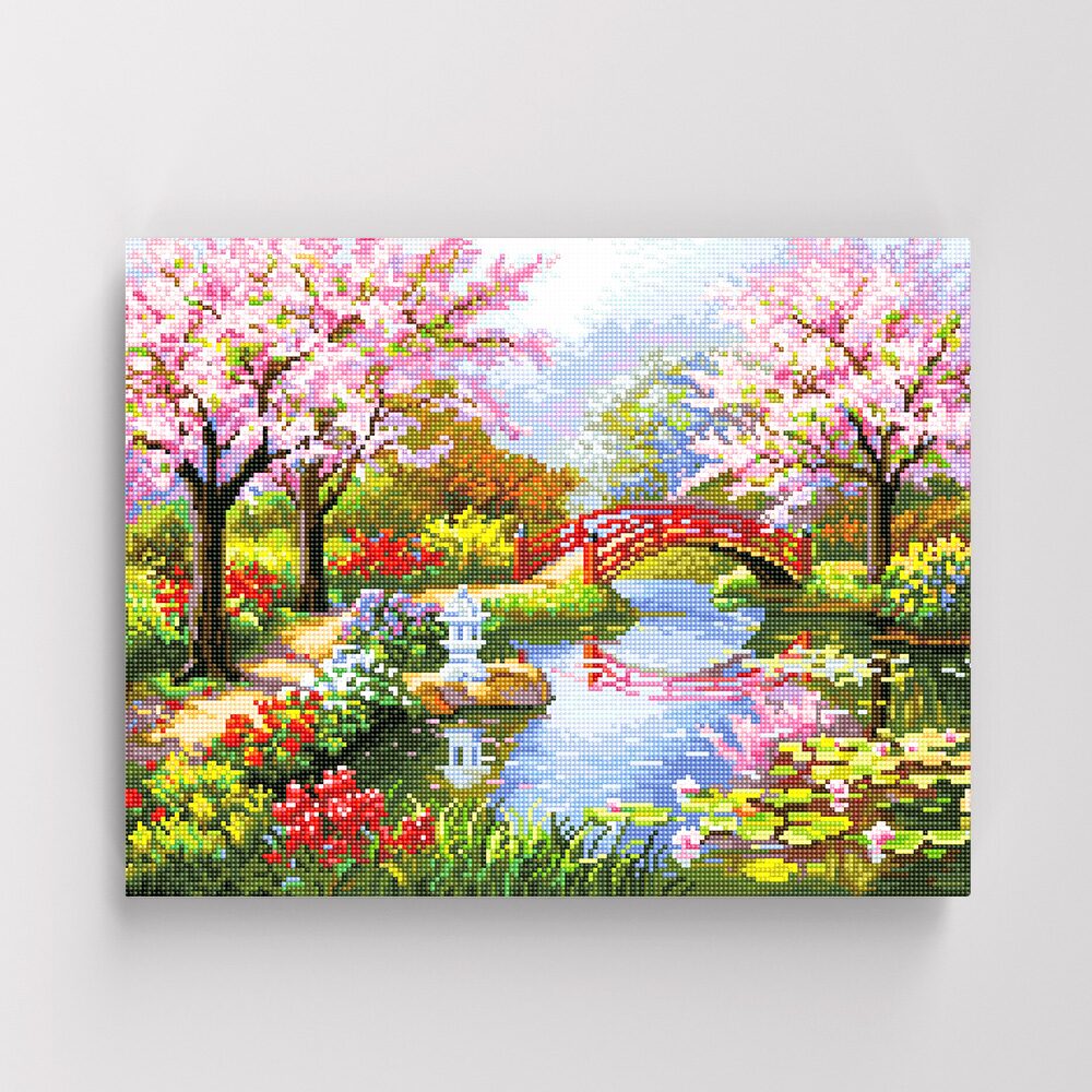 DIY캔버스형 보석십자수 40x50cm 무릉도원