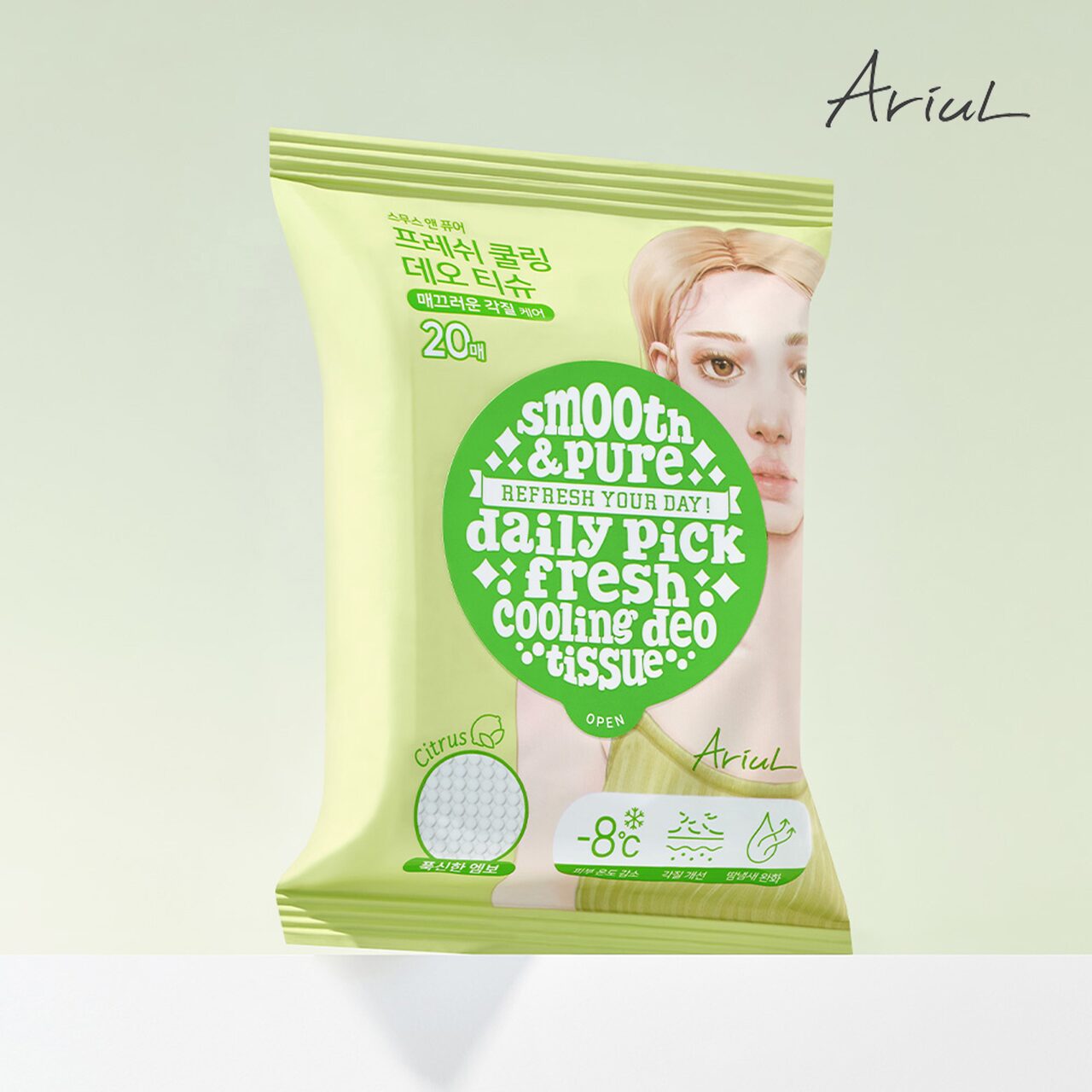 스무스 앤 퓨어 프레쉬 쿨링 데오 티슈 20매