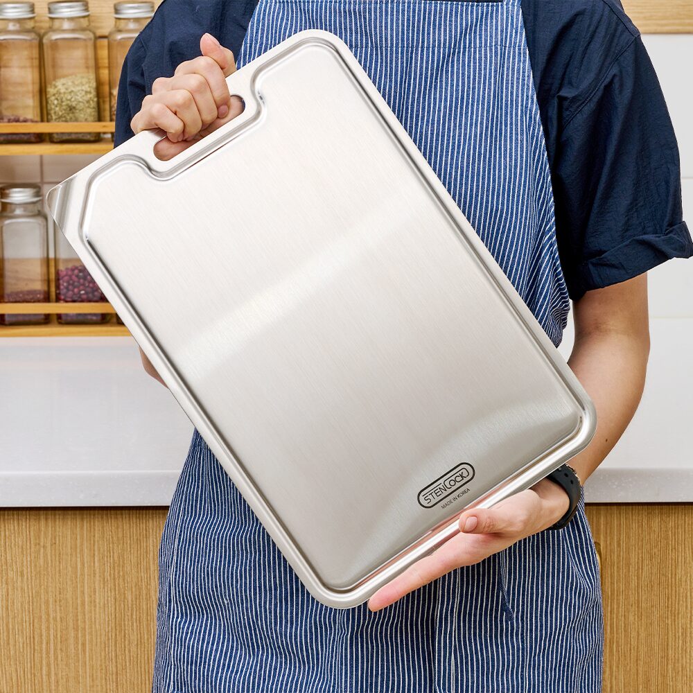 세균 걱정 없는 스텐 도마 L (POSCO 정품인증 국내제조)