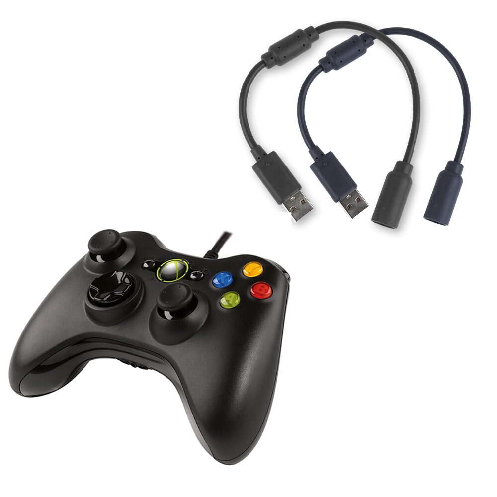XBOX 360 엑스박스 유선 컨트롤러 패드 동글 USB 컨버터 어댑터 PC 케이블