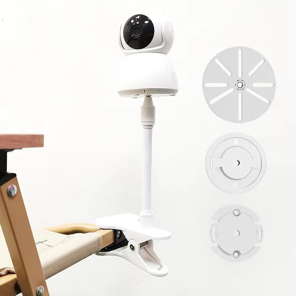 자바라 집게형 무타공 각도조절 홈캠 CCTV 거치대