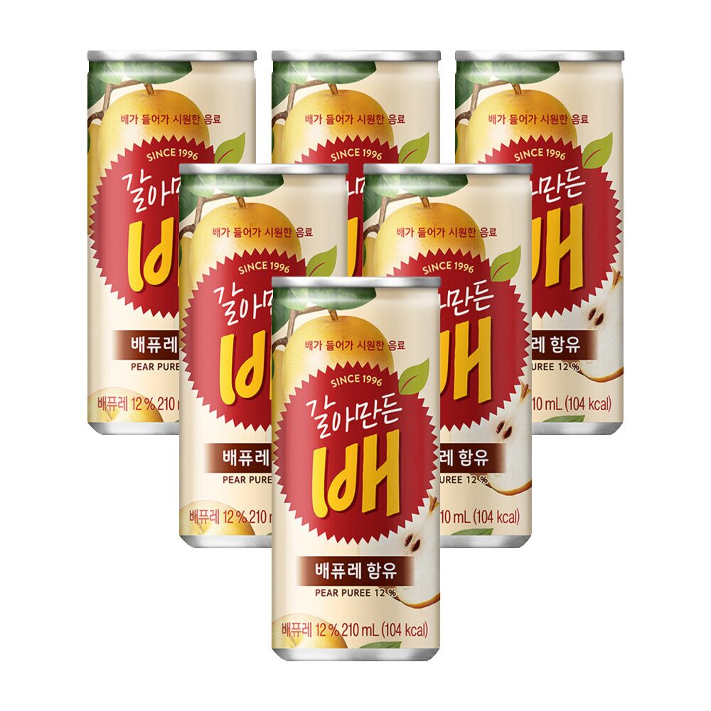 해태 갈아만든 배 6입 (210ml )