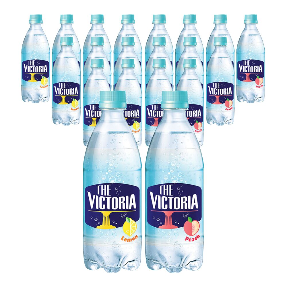 빅토리아 500ml 레몬 + 복숭아 혼합 20개