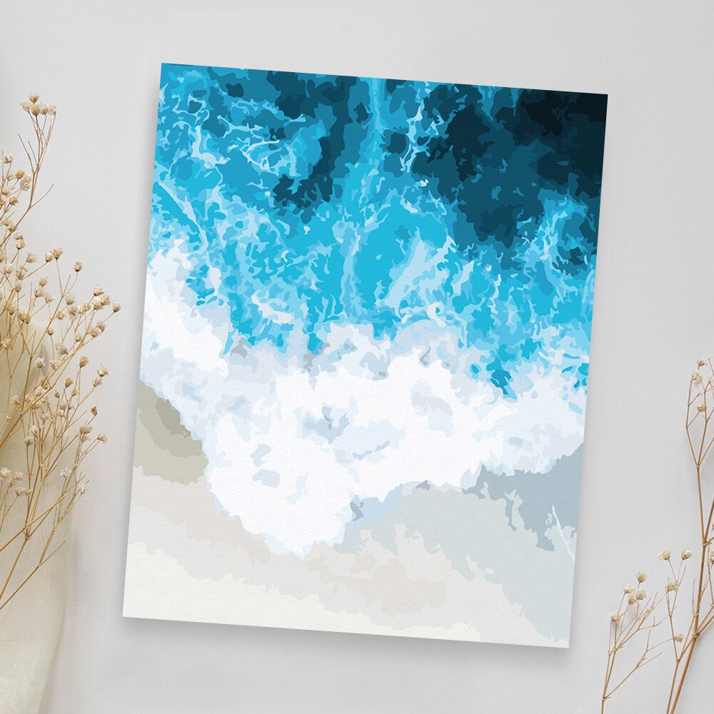 DIY 캔버스형 그림 유화 명화 그리기 세트 _파도 in 강릉
