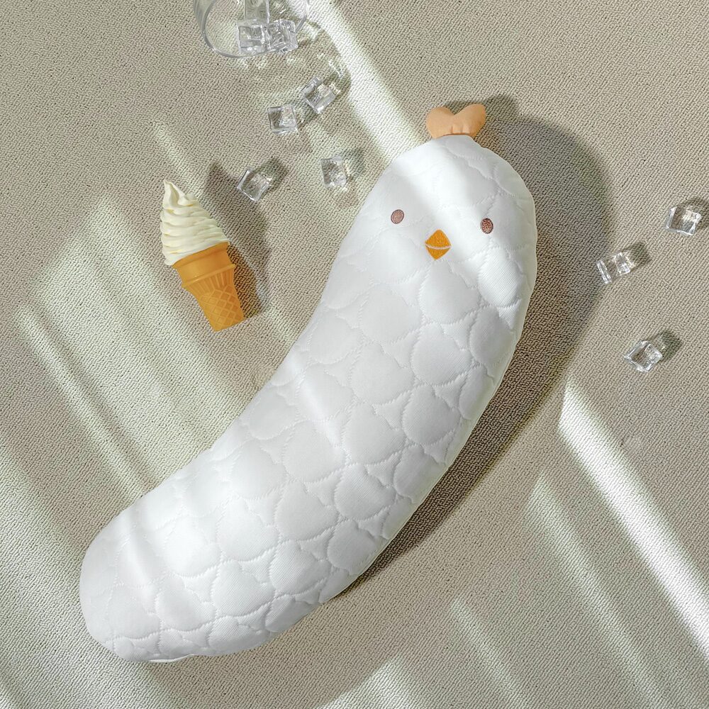 닿자마자 시원한 듀라론 냉감 아기 바디필로우 꼬꼬 인형 베개
