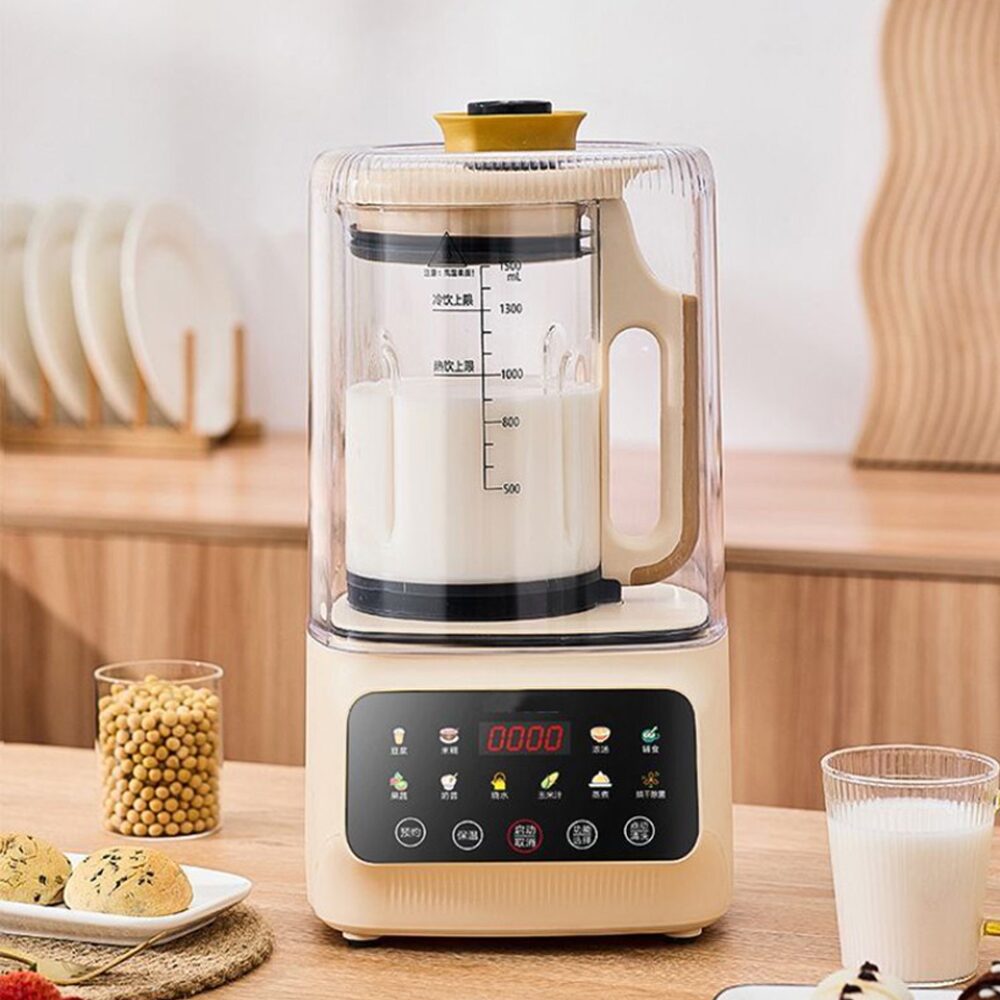 [해외] 저소음 조용한 진공 유리 두유제조기 죽 이유식 메이커 1.5L