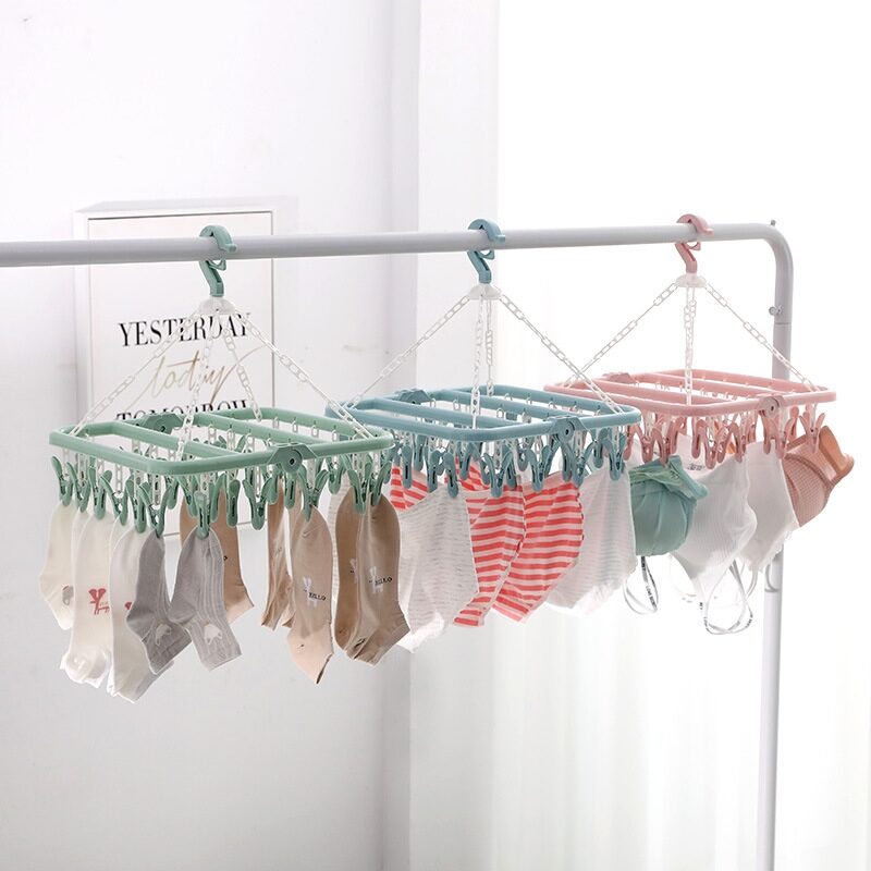 32p 빨래집게 양말건조대 속옷걸이 집게 옷걸이