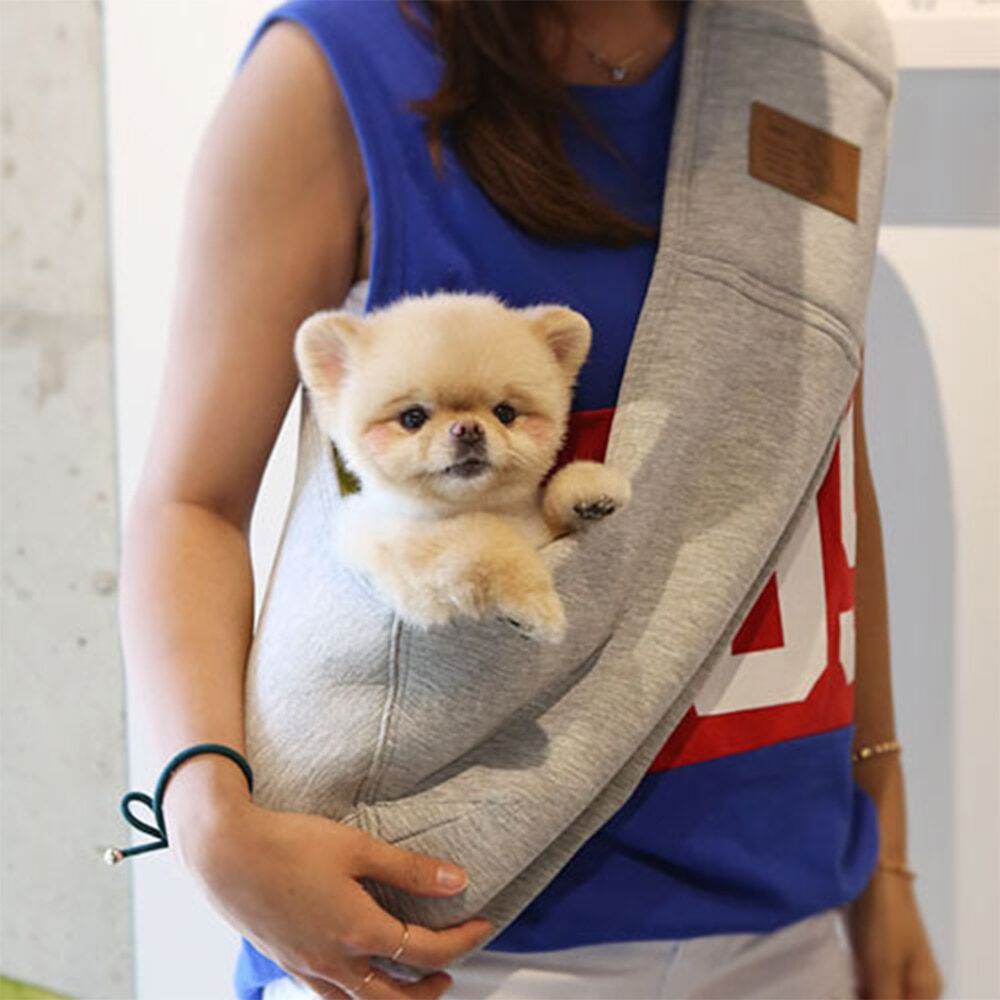 캥거루 슬링백 연그레이