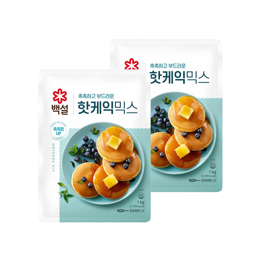 백설 핫케익믹스 1kg*2개