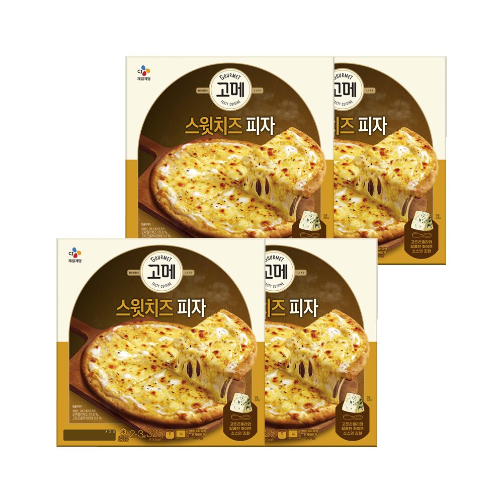 고메 스윗치즈 피자 325g*4개