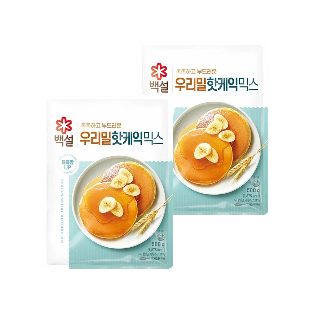 백설 우리밀 핫케익믹스 500g*2개