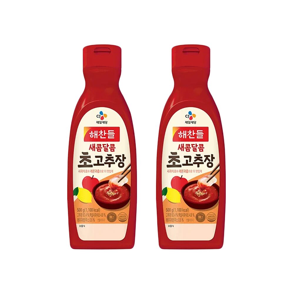 해찬들 새콤달콤 초고추장 500g(튜브형)*2개