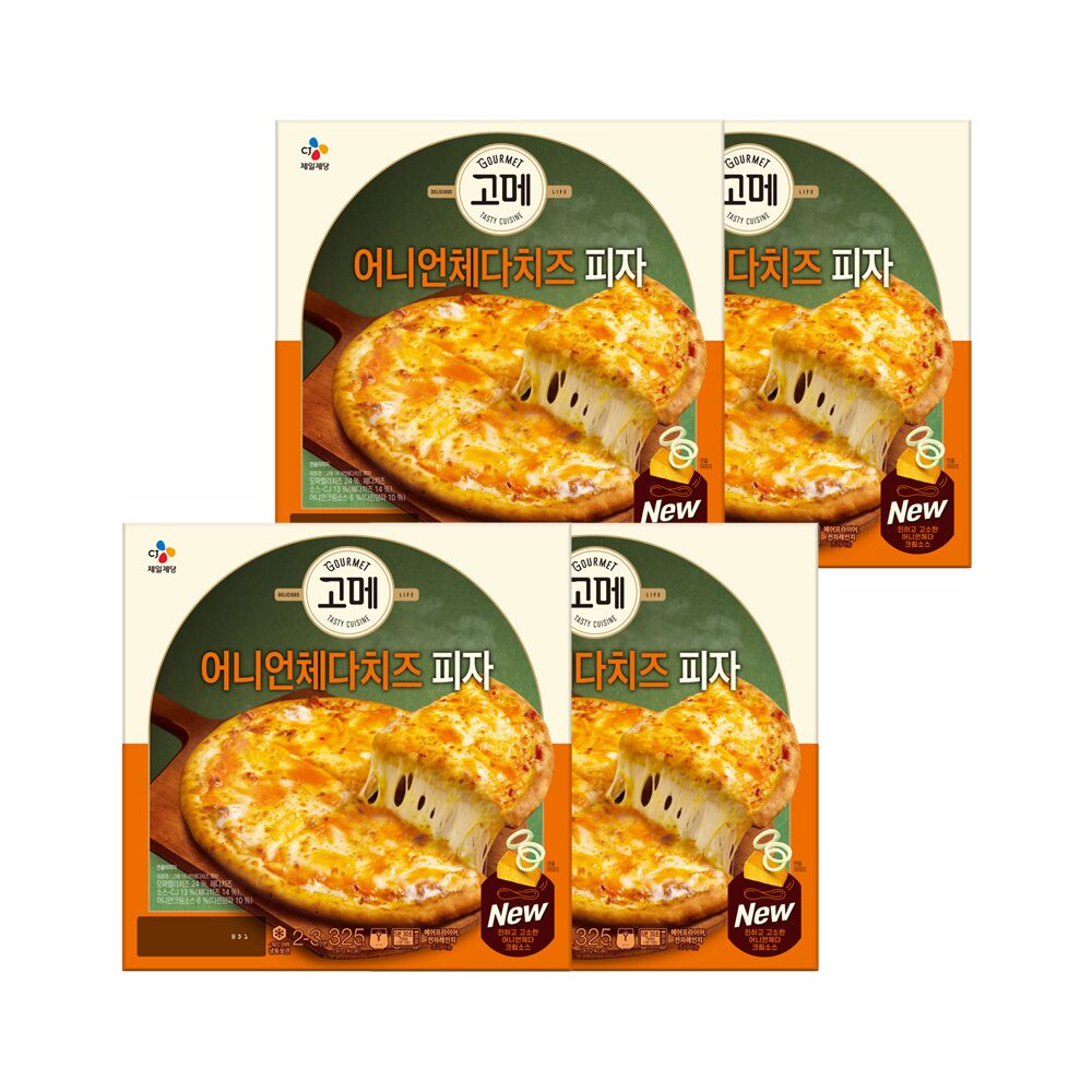 고메 어니언 체다치즈 피자 325g*4개