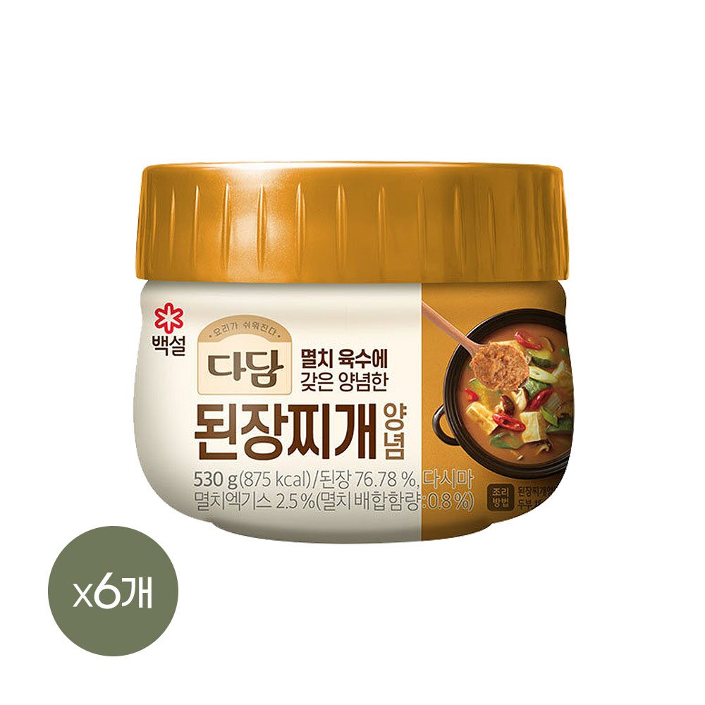 다담 된장찌개 양념 530g*6개