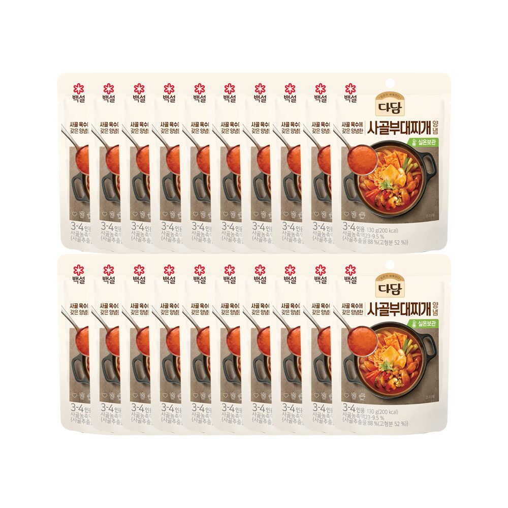 다담 사골 부대찌개 양념 130g*20개
