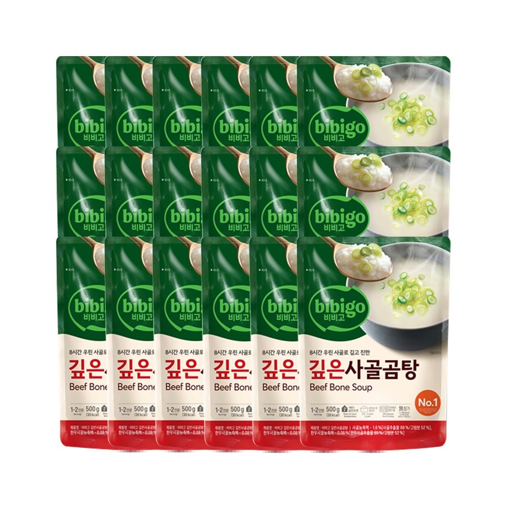 비비고 깊은 사골곰탕 500g x18개