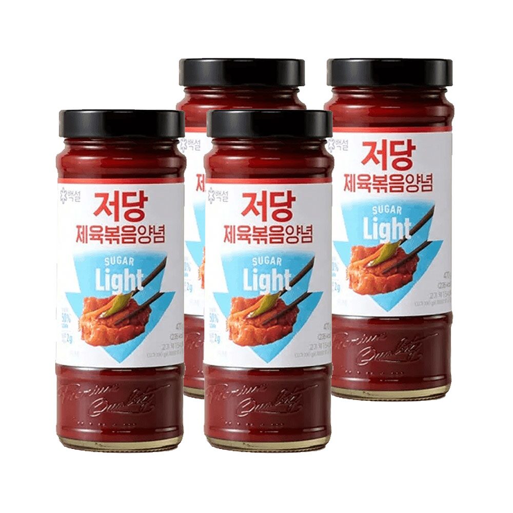 백설 저당 제육볶음양념 470g x4개
